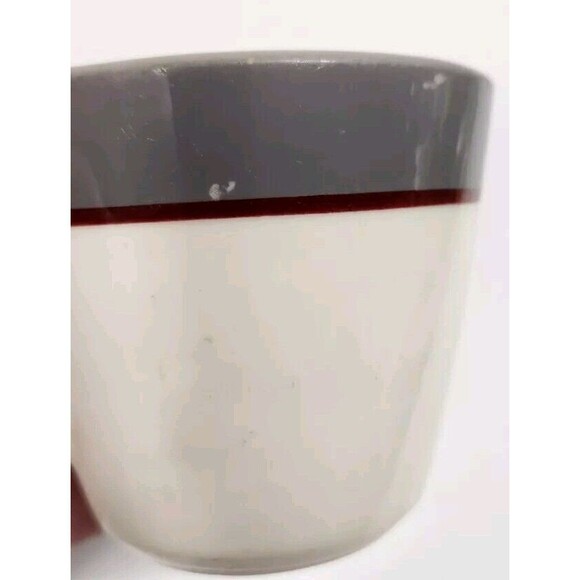 Vintage Jackson Custom China Mug Set Of Two White With Gray & Red  See Pics - Picture 9 of 13